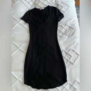 TNA stretchy v neck dress